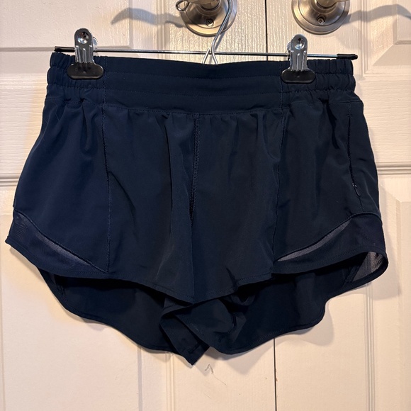 Navy Blue lululemon Hotty Hot Shorts 2.5" - Picture 1 of 4